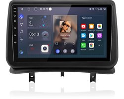 JUNSUN Android 15 Auto Radio Geschikt voor Renault Clio 3 (2005-2014) - 9 inch IPS Scherm, 4G-LTE, 6GB RAM, 128GB ROM, Draadloos CarPlay & Android Auto, DSP, Achteruitrijcamera Ondersteuning, Stuurwielbediening