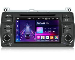 Junsun Android 15 Autoradio Geschikt voor BMW E46 (1999-2006) - 7 inch HD, 4G+64GB, CarPlay/Android Auto, Bluetooth 5.0, DAB+, RDS，DVD