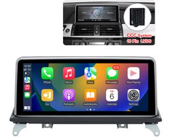 Junsun Android 15 Autoradio Geschikt Voor BMW X5 E70 X6 E71 2007-2010 CCC Accessoires, Draadloze CarPlay & Andriod Auto, DAB+, GPS-Navigatie, Bluetooth, 10,25-inch Touchscreen, DSP, Quad-core processor
