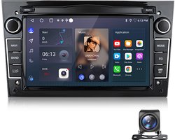 Junsun Android 15 Autoradio Geschikt Voor Opel Astra H Corsa C & D Agila Combo Antara Vectra Zafira Meriva Vivaro Tigra, Draadloze CarPlay - Achteruitrijcamera- DAB+ - GPS-Navigatie - SWC- Bluetooth, WiFi, FM, RDS, 7-inch Touchscreen, DSP, Quad-Core
