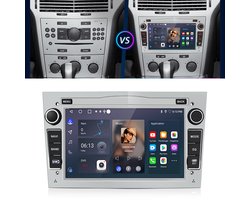 Junsun Android 15 Autoradio Geschikt Voor Opel Astra H Corsa C D Vectra C Zafira Accessoires, Draadloze CarPlay met bluetooth, Stuurwielbediening, DAB+, GPS-Navigatie - Achteruitrijcamera, WIFI, 7 inch Touchscreen, 2GB+64GB, DSP, Quad-core processor