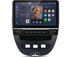 Junsun Android 15 Autoradio geschikt voor Peugeot 107/Citroën C1 (2005-2014) - 4G+64GB, DAB+ Ready, Draadloze CarPlay, DAB+, GPS-Navigatie, Stuurwielbediening, handsfree bellen, Bluetooth, IPS-scherm, 4G L te DSP, 10.1 Inch, DSP, Quad-core processor