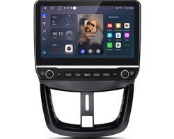 Junsun Android 15 Autoradio Geschikt voor Peugeot 207 CC 2006-2015 , 2GB+64GB, Draadloze CarPlay & Andriod Auto, DAB+, GPS-Navigatie, WIFI, Bluetooth, RDS, FM, SWC, 10.1-inch Touchscreen, DSP, Quad-core processor