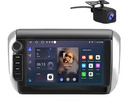 Junsun Android 15 Autoradio Geschikt voor Peugeot 208/2008 (2012-2018) Accessoires - Draadloze CarPlay & Andriod Auto, DAB+ KAM, GPS Navigatiesysteem, Stuurwielbediening, Bluetooth, wifi, 2 GB + 64 GB, 8-inch Touchscreen, DSP, FM, Quad-core processor