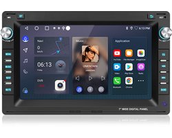 JUNSUN Android 15 Autoradio voor VW Polo 9N Golf 4 Passat B5 T5 - Apple Carplay & Android Auto - GPS Navi & SWC & Bluetooth & Wifi & USB