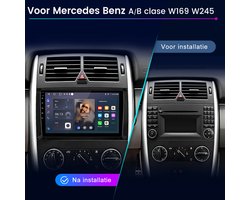 JUNSUN Autoradio - Geschikt voor Benz A/B Klasse Sprinter Viano VW Crafter, - Android 13 - 2GB+64 GB - Apple Carplay & Android Auto - GPS Navi & SWC & Bluetooth & Wifi & DSP
