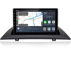 JUNSUN Autoradio Geschikt voor BMW X3 E83 2004-2012- Android 15 - Draadloze CarPlay & Andriod Auto, GPS-navigatiesysteem, Bluetooth, 4GB+64GB, Stuurwielbediening, WiFi, 9-inch IPS Touchscreen, DAB+, DSP, Octa-core processor