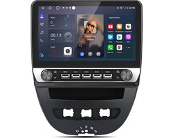 JUNSUN Autoradio - Geschikt voor Peugeot 107 Citroen C1 Toyota Aygo, - Android 14 - 10.1''- 1+32 GB - Draadloos Apple Carplay & Android Auto - GPS Navi & SWC & BT & Wifi, intelligent autosysteem, multimediaspeler,