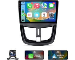 JUNSUN Autoradio - Geschikt voor Peugeot 207 CC 2006-2015, - Android 14 - 6+128 GB - Draadloos Apple Carplay & Android Auto - Ccta-Core & GPS Navi & SWC & Bluetooth & Wifi 4G KAM