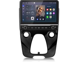 JUNSUN Autoradio Geschikt voor Toyota Aygo Citroen C1/Peugeot 108, Carplay Android 15 Autoradio GPS Navigatie WIFI BT FM RDS SWC Android Auto