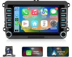 JUNSUN Autoradio - Geschikt voor VW Golf Passat Tiguan Polo 6R Touran, - Android 15 - 2+64GB - Apple Carplay & Android Auto - GPS Navi & SWC & Bluetooth & Wifi & KAM & Microfoon