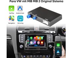 JUNSUN Draadloze CarPlay/Android Auto Decoder Box Geschikt voor VW Golf 7 Passat B8 Polo Tiguan MIB1 MIB2