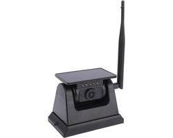 Magnetische wifi-achteruitrijcamera op zonne-energie, achteruitrijcamera, oplaadbare nachtzichtcamera, waterdicht Geschikt voor auto's, caravans, pick-ups, campers en achteruitrijcamera's