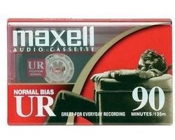Maxell Normal Bias UR Cassettebandje 90 min. Set van 5 stuks