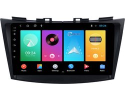 Navigatie radio Suzuki Swift 2011-2017, Android, Apple Carplay, 9 inch scherm, GPS, Wifi, Bluetooth
