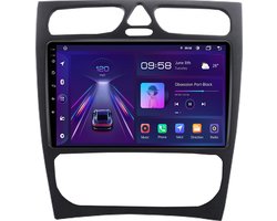 Navigatiesysteem auto met scherm - autoradio geschikt voor CarPlay en Android auto - bluetooth radio - geschikt voor Mercedes Benz C klasse W209 2000-2003