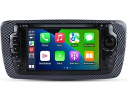 Navigatiesysteem auto met scherm - autoradio geschikt voor CarPlay en Android auto - bluetooth radio - geschikt voor Seat Ibiza 2009-2013