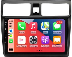 Navigatiesysteem auto met scherm - autoradio geschikt voor CarPlay en Android auto - bluetooth radio - geschikt voor Suzuki Swift 2005-2010