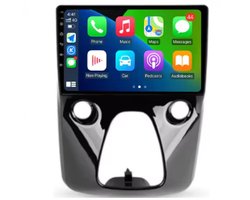 Navigatiesysteem auto met scherm - autoradio geschikt voor CarPlay en Android auto - bluetooth radio - geschikt voor Toyota Aygo 2015-2021