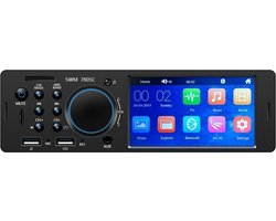 TechU™ Autoradio T151 – 1 Din met Afstandsbediening – 4.1 inch Touchscreen Monitor – FM radio – Bluetooth – USB – AUX – SD - Handsfree bellen