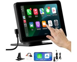 VEVOR Autoradio Carplay Touchscreen 177,8 Mm Apple Android Auto Achteruitrijcamera