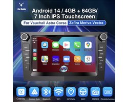 Voor Opel Corsa Astra Vectra Zafira 8 core 4+ 64GB Android 13 Autoradio met GPS, CarPlay en DAB+ Camera voor Opel