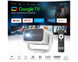 123Beamer - A1 GTV - 850 ANSI - 4K Full HD - Google TV - Auto focus