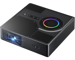 4K beamer - Full HD 1080P Smart-projector - autofocus/trapeziumcorrectie - 900 ANSI lumen - videobeamer met WiFi6 en BT 5.0 - 300 inch - grootbeeldprojector - thuisbioscoop - zwart