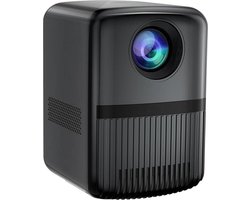 4K thuisbioscoop mini-HD-projector voor korte afstand wifi 6 - Bluetooth 5.0 Android OS 11.0 180 graden hoek 130 inch display telefoon/PC/laptop/PS5/Xbox/stick (WP-A6) Beamer