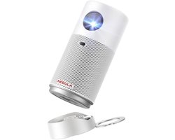 Anker Nebula Capsule Air - Draagbare Mini Beamer - 150 ANSI Lumen, Beeldformaat tot 100", 2 Uur Batterijduur, Autofocus, Automatische Keystone-correctie - Wit