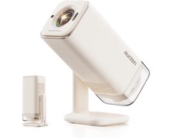 Aurzen - Boom Air - Smart Beamer - 1080p Full HD - 300 ANSI Lumen - Google TV, Dolby Audio - USB-C Powerbank-ondersteuning - Draagbare Projector voor Thuis & Outdoor