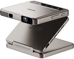 Aurzen - Zip - Mini Beamer - Pocket-Size - 720p - 100 ANSI Lumen - Auto Focus & Auto Keystone - 5.000 mAh Batterij - Draai- & Spiegelbaar - Ultradraagbare Projector - Goud