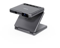 Aurzen - Zip - Mini Beamer - Pocket-Size - 720p - 100 ANSI Lumen - Auto Focus & Auto Keystone - 5.000 mAh Batterij - Draai- & Spiegelbaar - Ultradraagbare Projector - Grijs