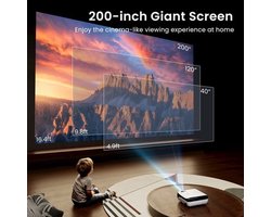 Beamer - Full HD 1080P - Bluetooth - HDMI - Voor Thuisbioscoop En Entertainment