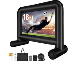 Beamer Scherm - Projector Screen - Projector Scherm - Projector Doek - Projector Scherm voor Beamer - Home Cinema Thuisbioscoop - Draagbare Beamer - Outdoor Projectie - 16ft