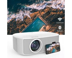 Bemaer Zenwire YG691 - Beamer - Projector WiFi 2.4/5 Ghz met ondersteuning voor Miracast en Airplay Bluetooth 5.0 - 24000 lm (800 Ansi) Full HD 1920x1080p ondersteuning 4K - Autofocus, Autokeystone, ZOOM, zijwaartse projectie, 360-functie