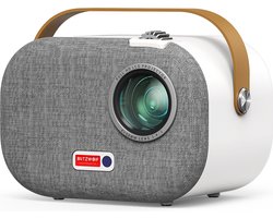 Blitzwolf®V2 1080P Projector Auto Keystone Correctie 5G WIFI 200ANSI Lumens Android 9.0 Google Assistant Draagbare Mini Home Cinema Buiten Film