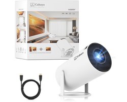 Cahaya 2025 vernieuwd model + Gratis HDMI kabel- Pro versie - Mini Beamer - mini projector - draagbare beamer - projector / beamer - Geïntegreerd Android 12.0 systeem - Screen mirroring smartphone - Home cinema