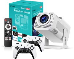 Cahaya VorteX - Gaming mini beamer - meer dan 30 000 games - Android systeem - Mini projector - Game beamer - Videogame's