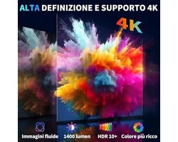 Compacte HD-projector met draadloze connectiviteit en automatische instellingen