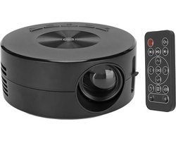 DD Draagbare Beamer - Mini Beamer FULL HD 1080P - Professionele Projector met Ingebouwde Speaker - Zwart