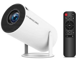 De Warenloods - Mini Beamer - Draagbare Projector - 4K Android 11 HY300 Pro - Outdoor Cinema - HiFi-luidspreker 720P HD ondersteund
