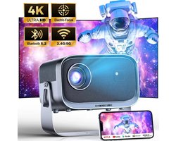 Draagbare 4K Smart Beamer - Bluetooth 5.0 - Wifi 6 - Android 11 - Airplay - Mini Projector voor Home Cinema - Magcubic