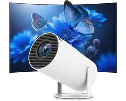Draagbare Mini Projector 4K Full HD voor Thuisbioscoop – WiFi 6, Bluetooth 5.0, 180° Rotatie