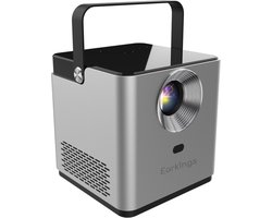 Earkings Beamer Projector 4K Support - Mini Beamer Projector met Android Apps - Draagbare Beamer - Grijs