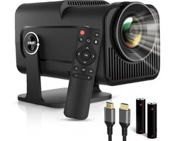 EAtwins Premium Mini Beamer - 4K Support Projector - Wifi 6 & Bluetooth 5.2 - android 13.0 - Inclusief HDMI kabel, Batterijen en Afstandsbediening - Full HD - Geschikt voor IOS & Android - projector - beamer -
