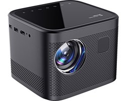 Elementkey BEAM21 – Android 9.0 Beamer – Projector Met Autofocus – 180 ANSI Lumen – Native Full HD Beamer – Bluetooth Speaker – Donker Grijs