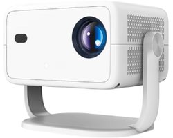 ElevateCommerce – 4K Mini Beamer Native Full HD 1080P met Android 14 | 650 ANSI Projector met Auto Focus & Automatische Keystone | Draagbare Thuisbioscoop met WiFi & Bluetooth 5.4
