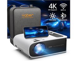 Empire's Product 4K Projector Met Wifi 6 - Mini Beamer - Bluetooth 5.0 - IOS & Android - Home Video Projector