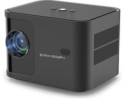 Erikssøn Beamer - 6600 Lumen - 1080P Full HD - Wifi Projector - Streamen vanaf je telefoon - Mini Beamer - Beamers - IOS & Android - Smart - Zwart